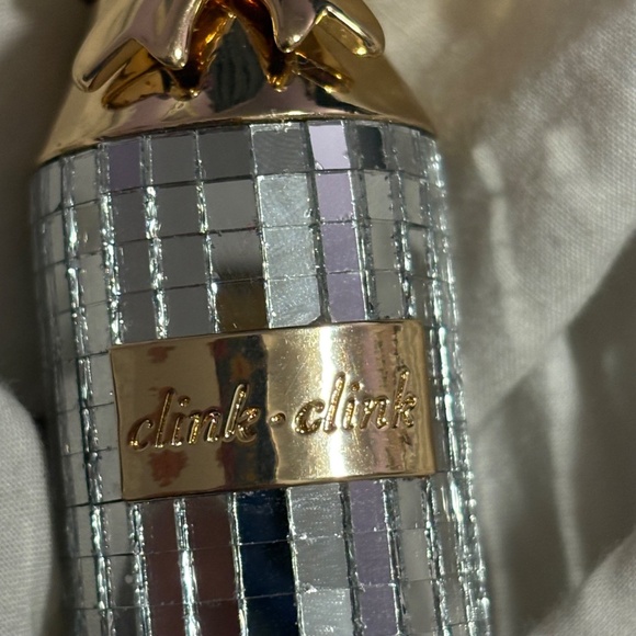 🍾 NWT Kate Spade "Clink Clink" Disco Ball Champagne Bottle Keychain 🥂 - Picture 4 of 5